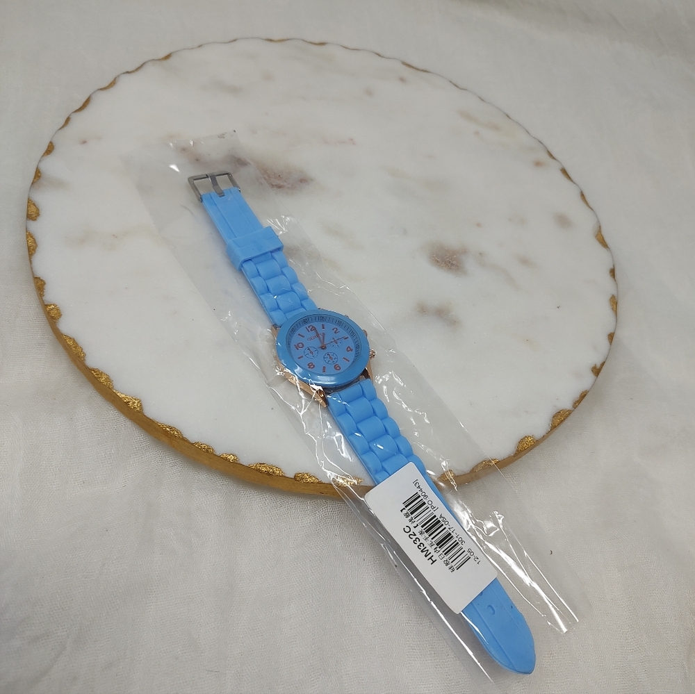 New Silicone Blue Women's Watch